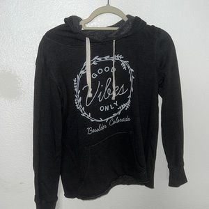 “Good Vibes Only” from a boutique in Boulder, CO.